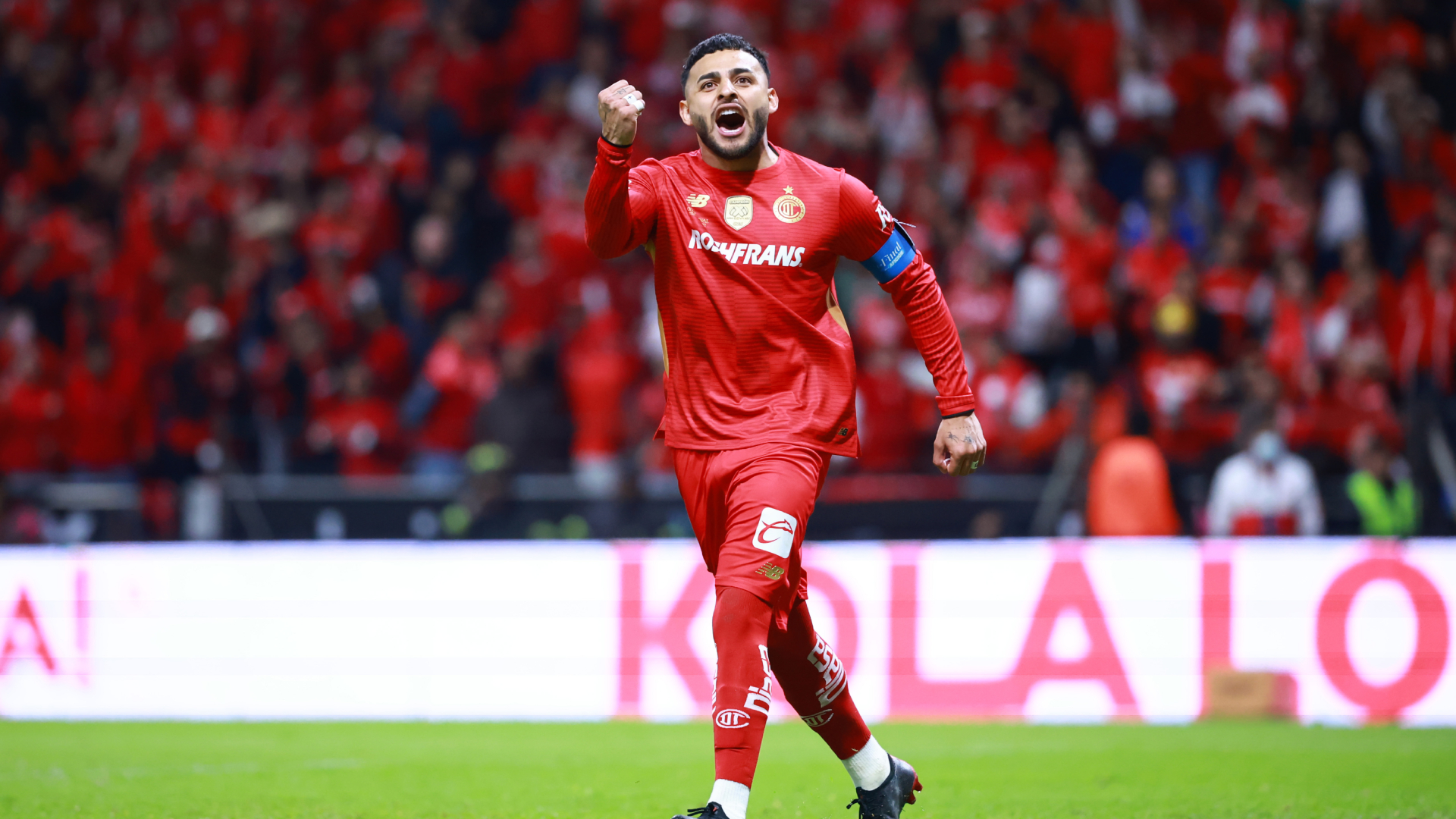 Alexis Vega, jugador del Toluca, en un partido de la Liga MX